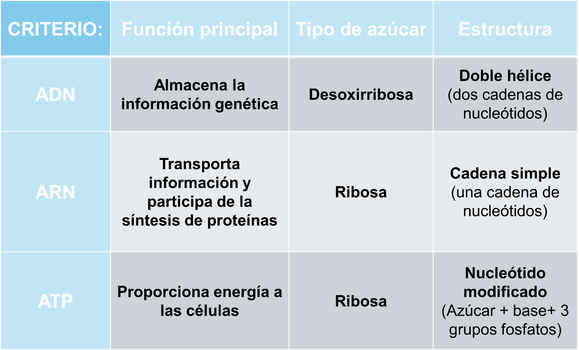 Click a un artículo de Khan Academy sobre ADN y ARN