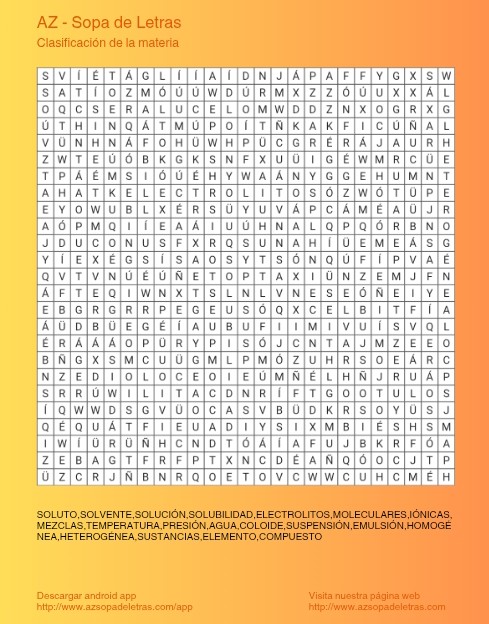 ¡¡¡Haz click en la imagen para jugar una divertida sopa de letras sobre conceptos de mezclas!!!